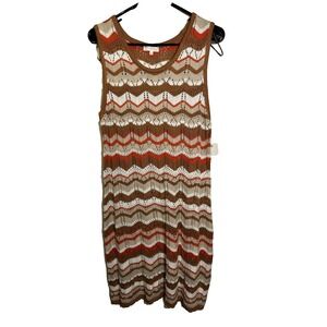 ultra flirt womens crocheted sleeveless tank top dress size 1X